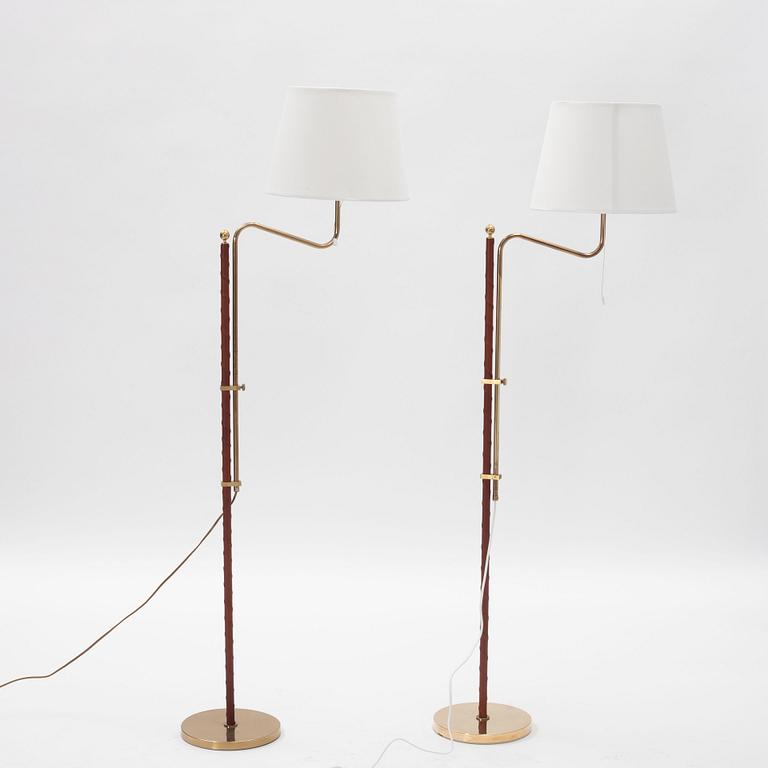 Golvlampor, ett par, modell G 132, Bergboms, 1900-talets slut.