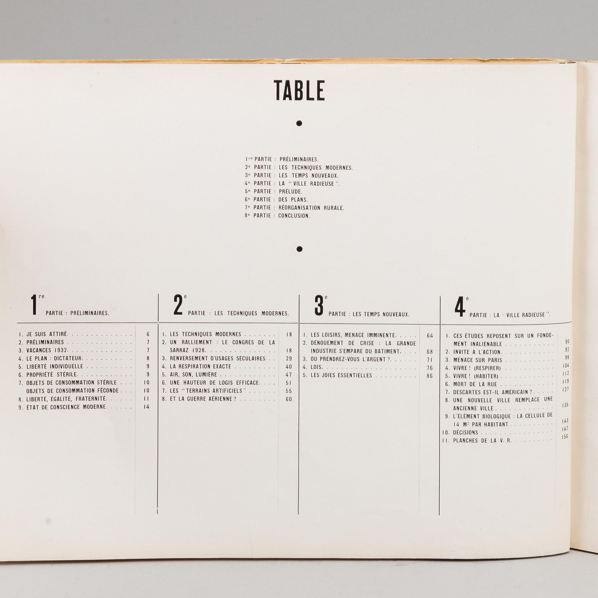 LE CORBUSIER, 'La Ville Radieuse'.