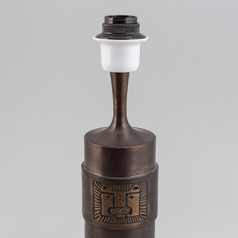 Stig Blomberg, a bronze table lamp, second half of the 20th century.