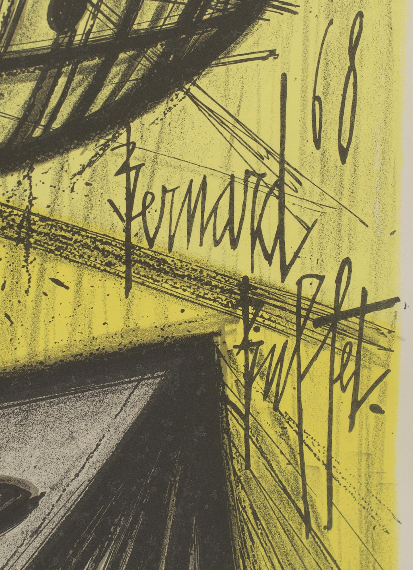 BERNARD BUFFET, lithograph in colours numbered.