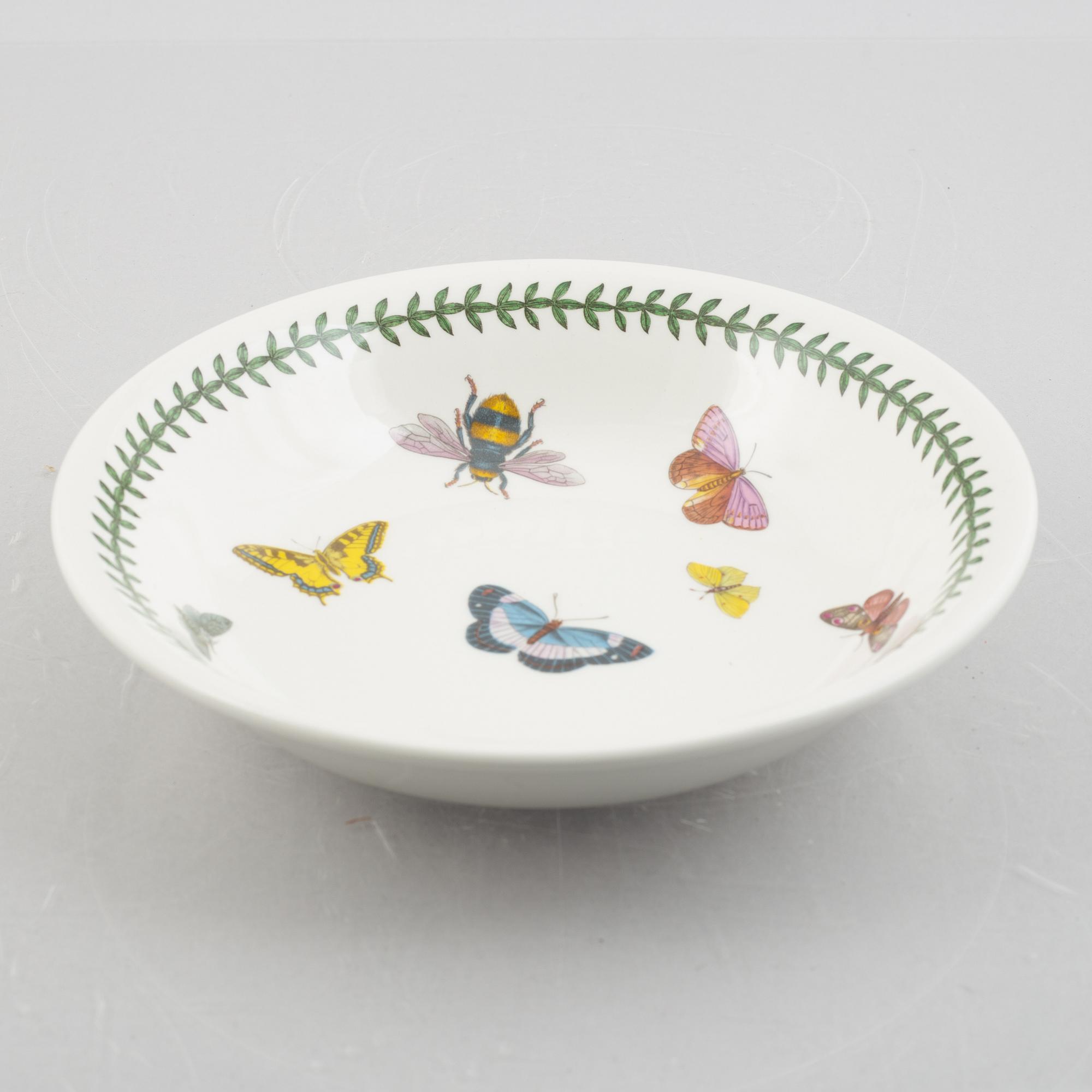 Susan Williams-Ellis, frukostservis, porslin, 25 delar," The Botanic Garden", Portmeirion, England.