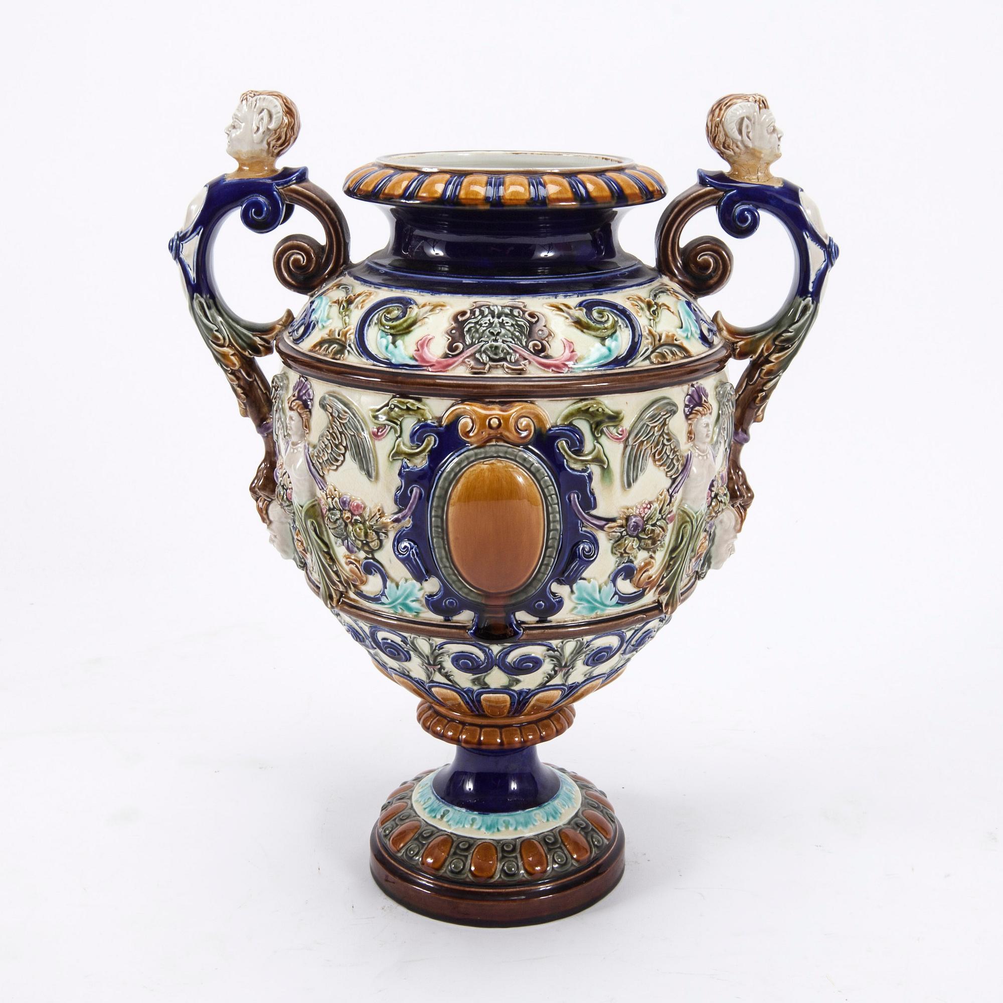 PRAKTURNA, majolika, Rörstrand, sekelskiftet 1800/1900.