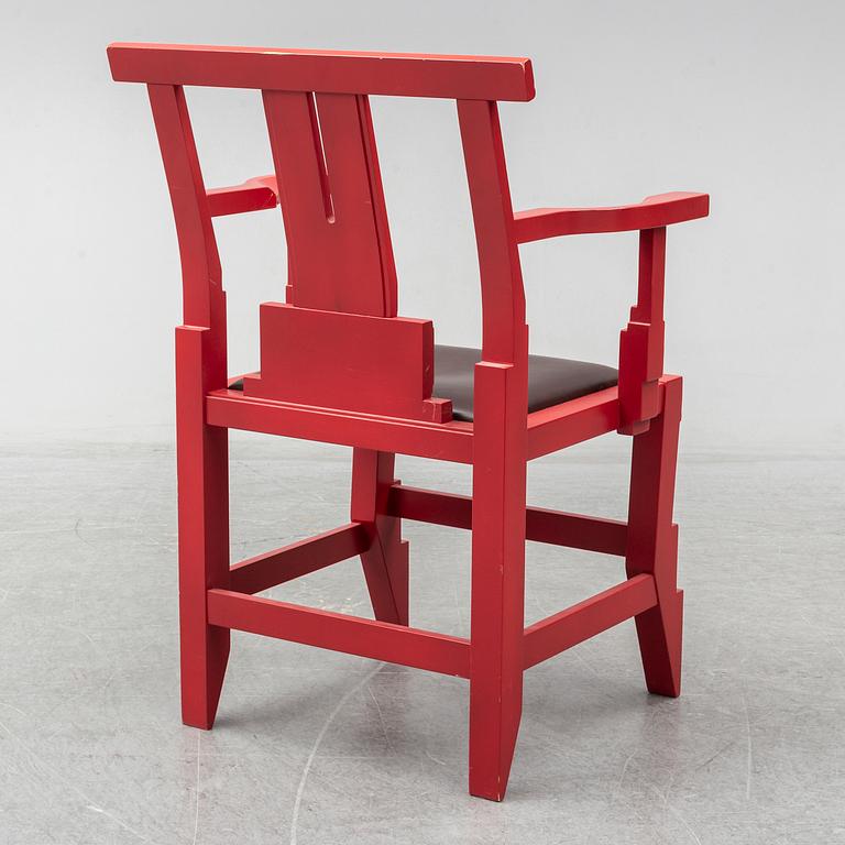 JOHN KANDELL, a 'Solitaire' armchair, Källemo AB, designed in 1988.