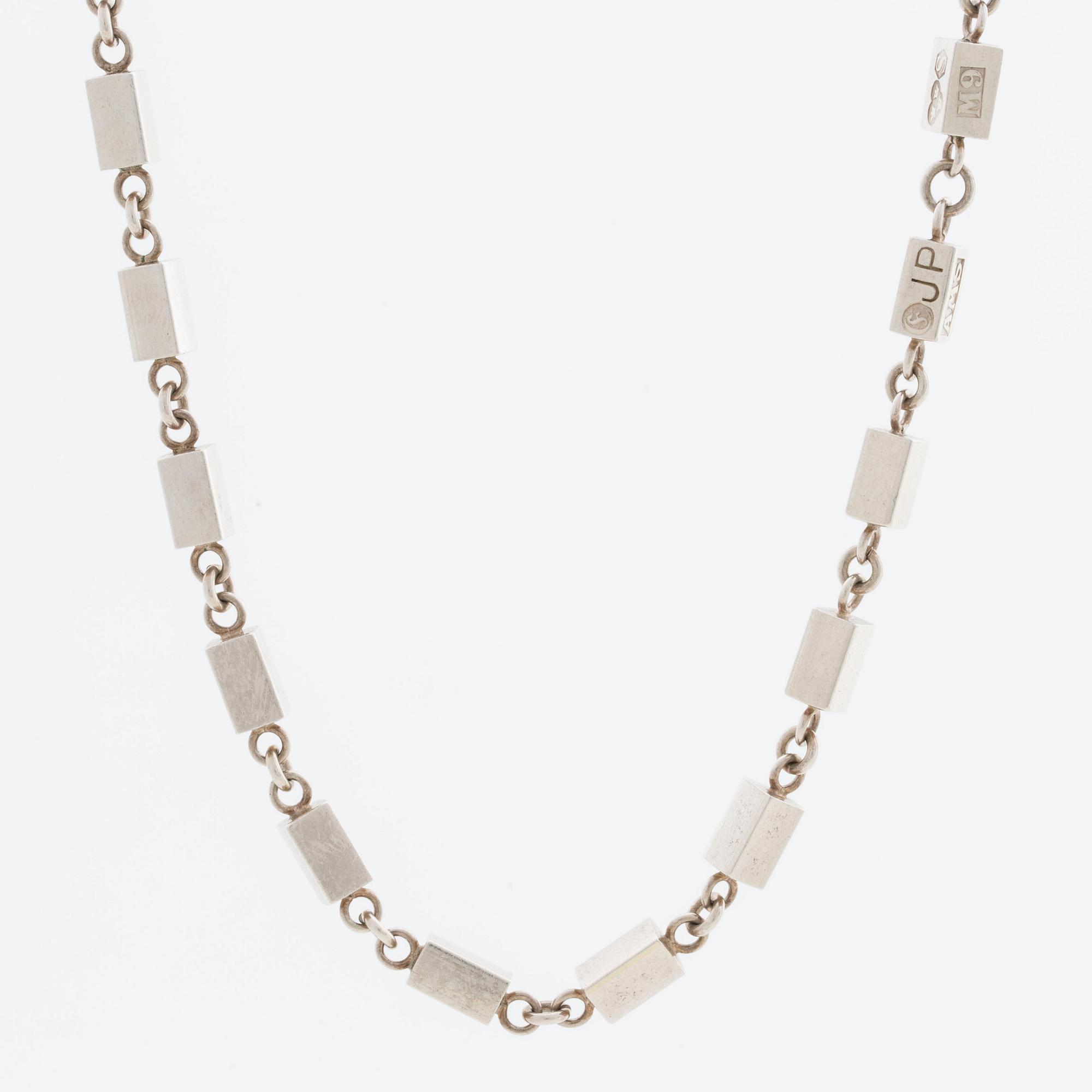 NECKLACE, silver, AMS Aarvo Saarela, 1962 1963 Enköping, Sweden.