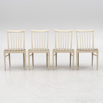 Carl Malmsten, a set of four 'Herrgården' chairs, Bodafors, second half of the 20th century.
