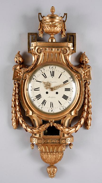 VÄGGPENDYL, gustaviansk stil, 1900-talets mitt.