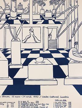 MARIE-LOUISE EKMAN, utställningsaffisch.