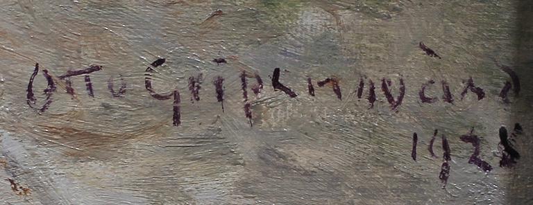 OTTO GRIPENSVÄRD, olja på duk, sign o dat 1928.