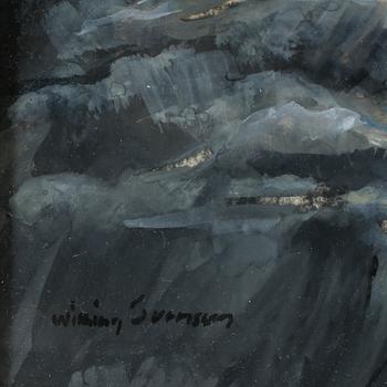 WIKING SVENSSON, gouache, signerad.