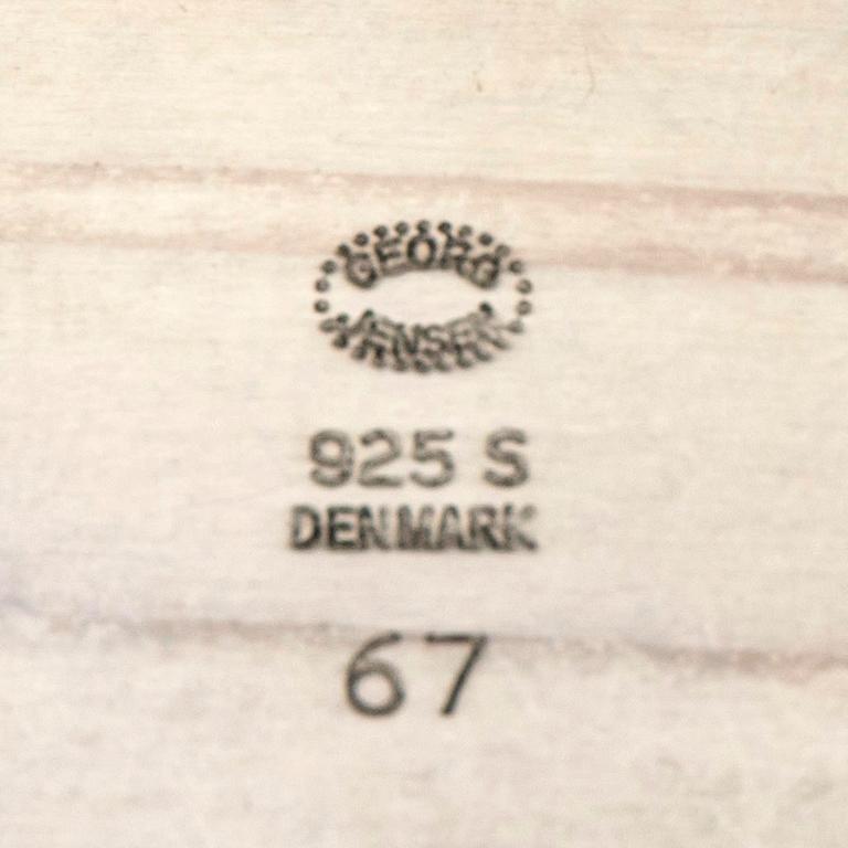 Georg Jensen, Brooch, silver with gemstones, Georg Jensen.