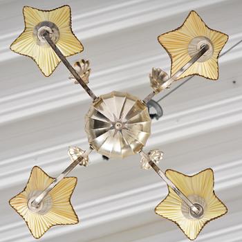 Elis Bergh, a Swedish Grace ceiling lamp, C.G. Hallberg, Stockholm, 1920s.