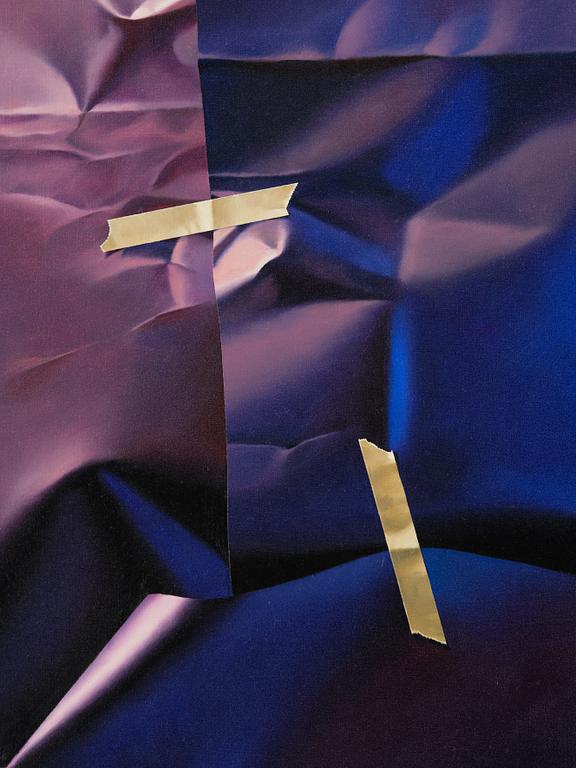 Yrjö Edelmann, "Wrapped darkblue parcel".