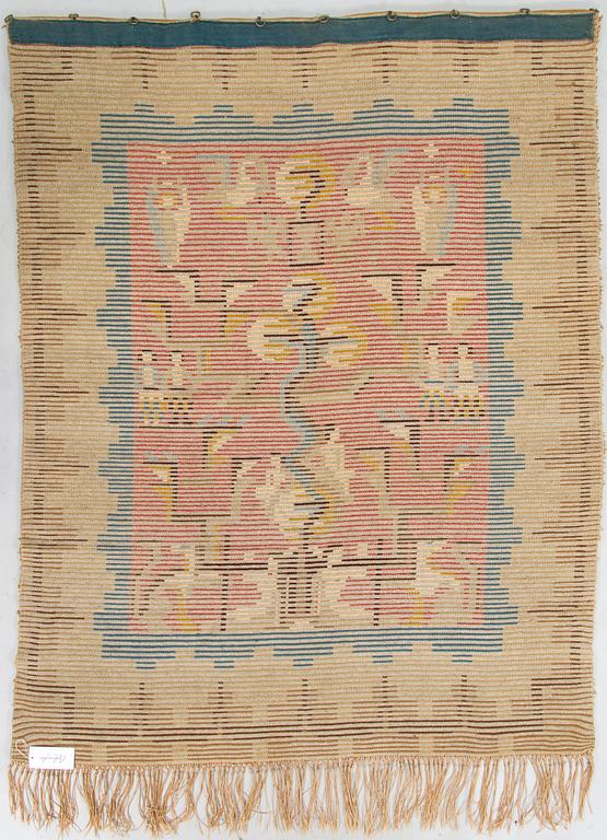 Ester Ax, rya, modell för Neovius. Ca 177x138 cm.