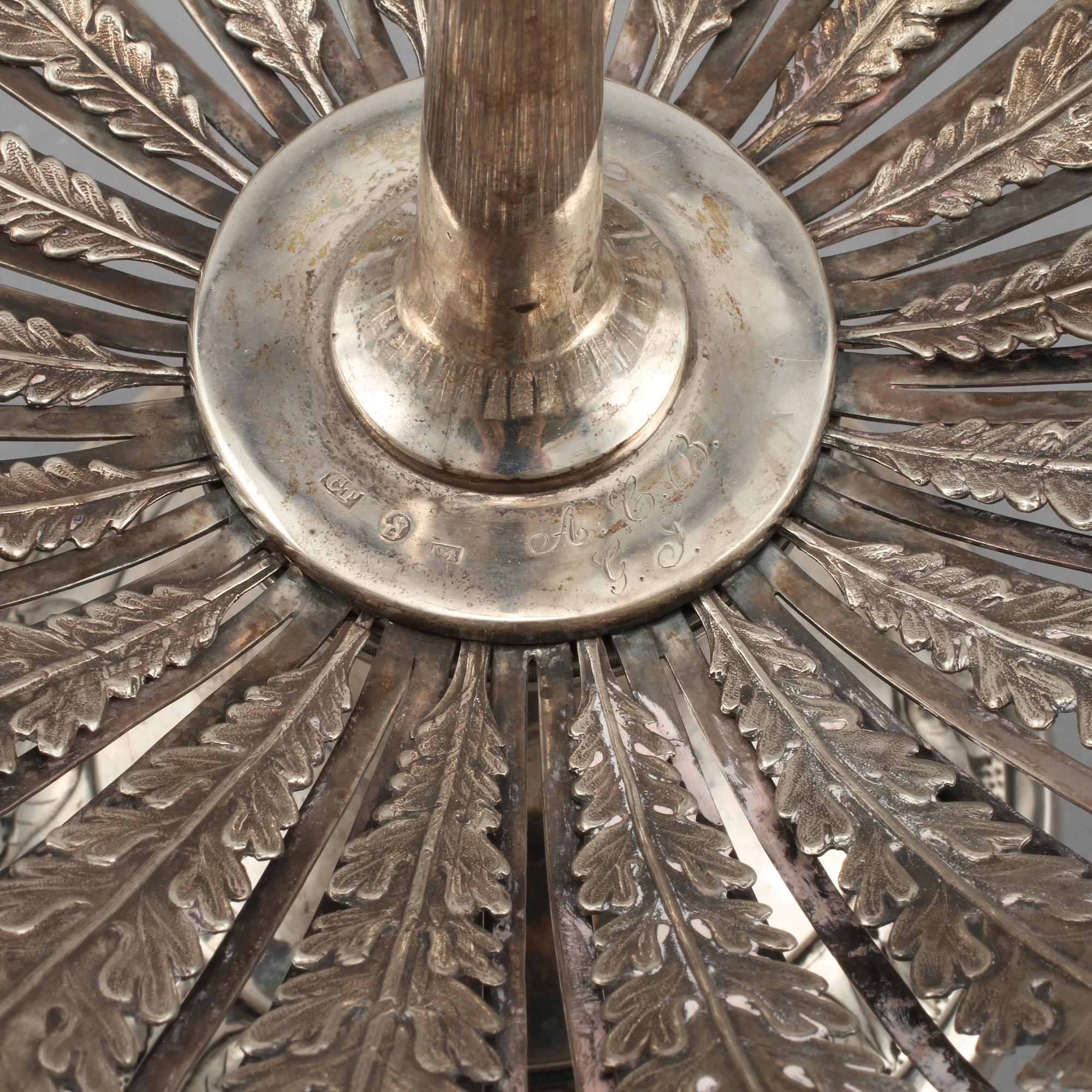 KORG, silver, Carl Tengstedt, Göteborg, 1835, vikt 537 g.