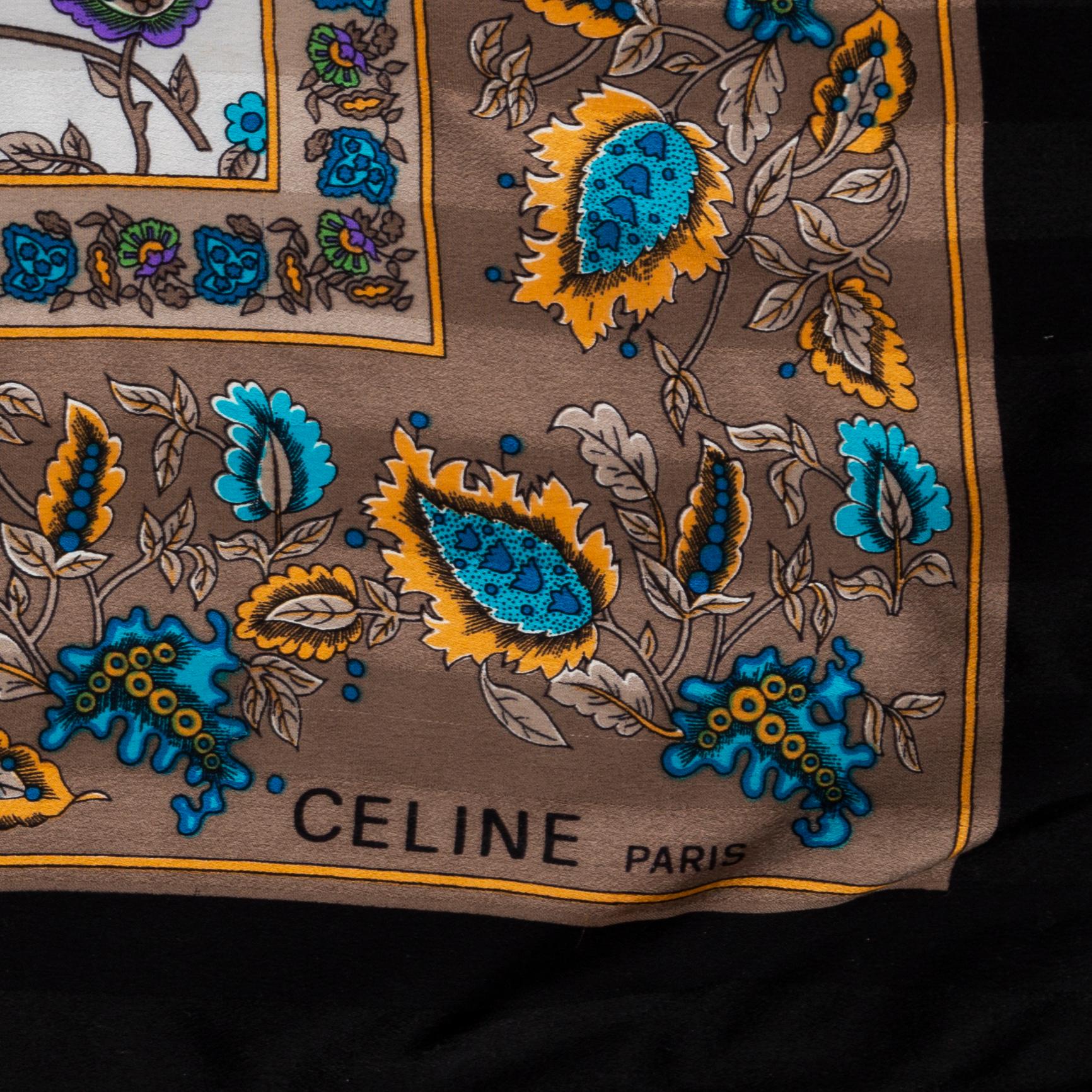 CÉLINE, a silk scarf.