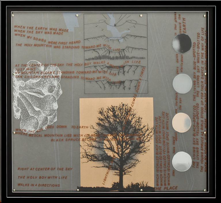 ROBERT RAUSCHENBERG, screentryck på plexiglas, sign o numr 11/12.