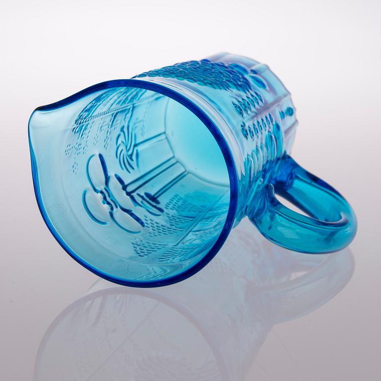 OIVA TOIKKA, GLAS OCH KANNA, 9 delar, "Flora", Nuutajärvi, 1966-1991.