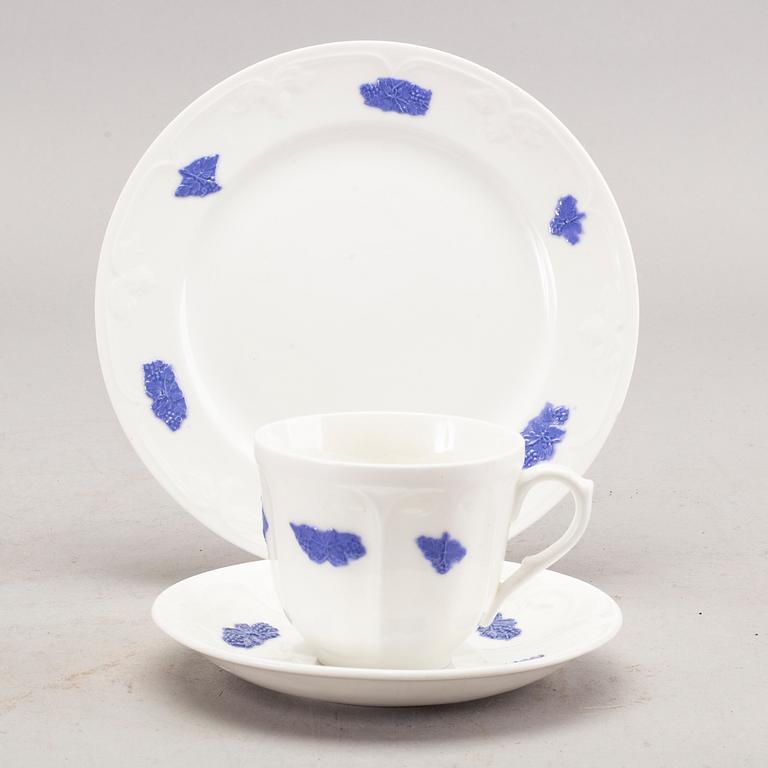 SERVIS 34 dlr "Blå Blomst" Gustavsberg 1900-talets andra del porslin.