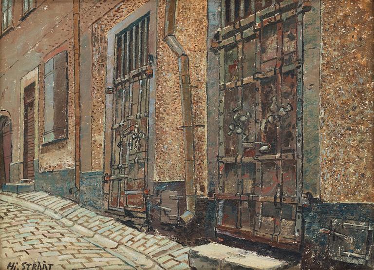 HJALMAR STRÅÅT, oil on panel, signed and dated 1955 verso.