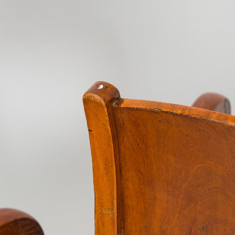 A set of three Biedermeier armchairs, probably St. Petersburg  1820s.