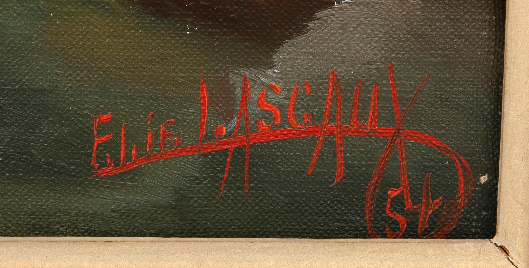 Elie Lascaux, Village of Auribeaux, 1954.