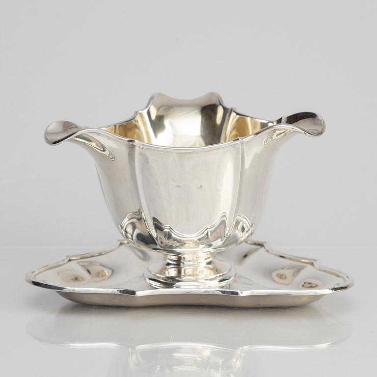 A Danish Silver Sauce Bowl, mark of Laurits Berth,  Copenhagen 1920.