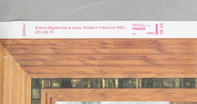 Ernst Billgren, screentryck på duk, ur IKEA Art Event-serien, september 2006. "Premiär", upplaga om 1000.