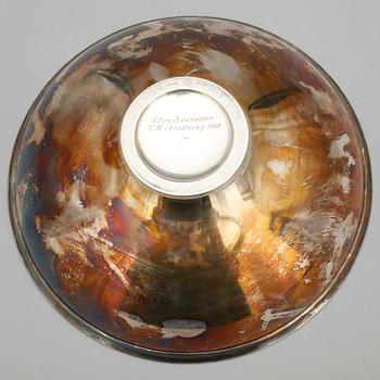 SKÅL, sterling silver, George Jensen, Danmark. Omkring 1900-talets mitt. Vikt ca 230 gram.