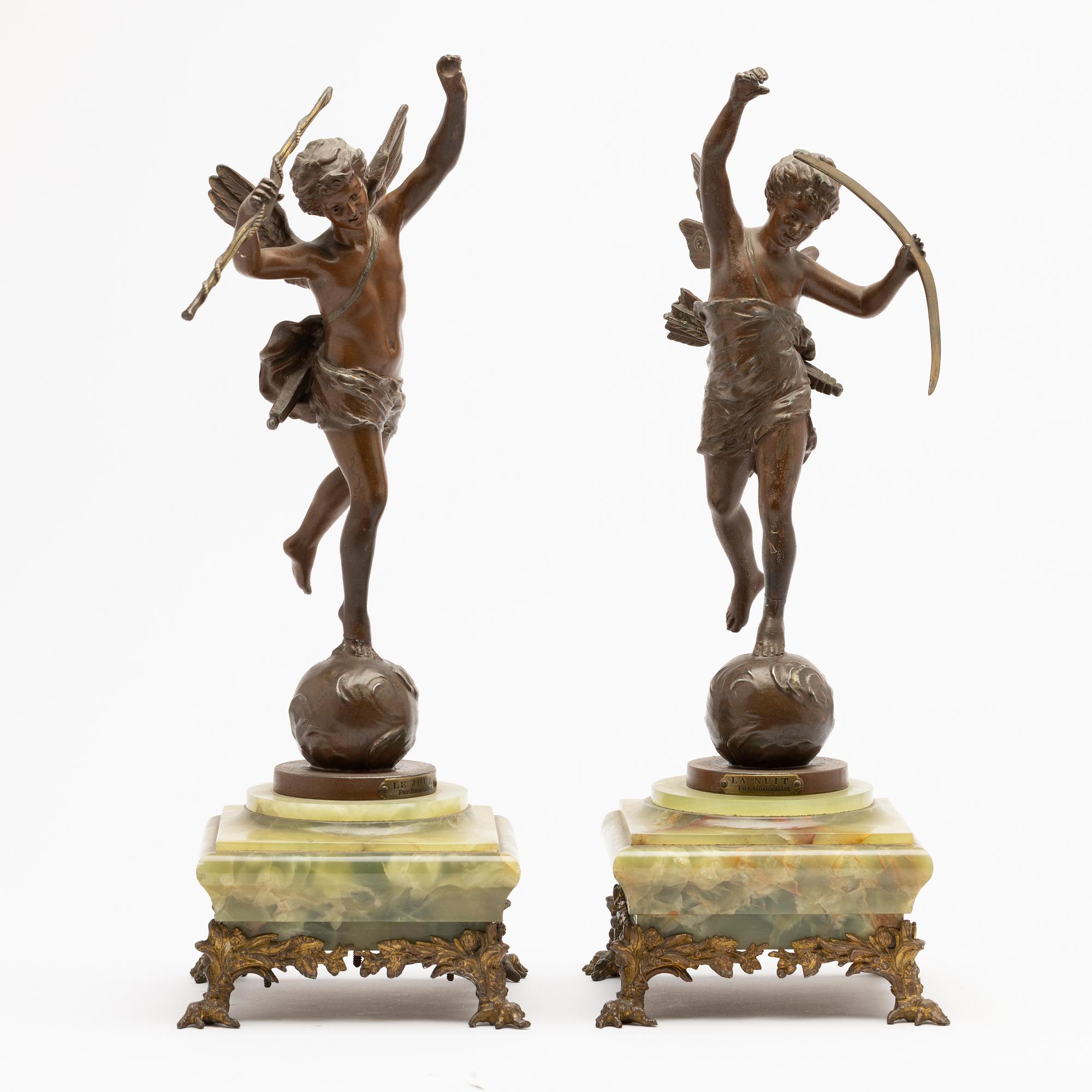 Table garniture, 3 pieces, Rotterdam, second half of the 19th century.
