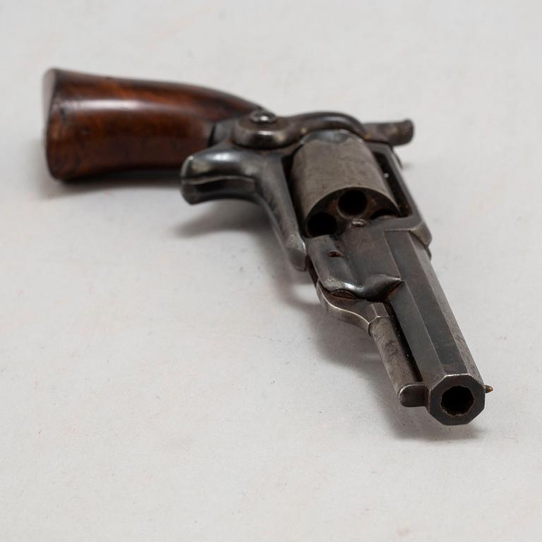 A percussion Colt 1855 Sidehammer, 'Root', caliber .28, No 14138, manufactured 1856.