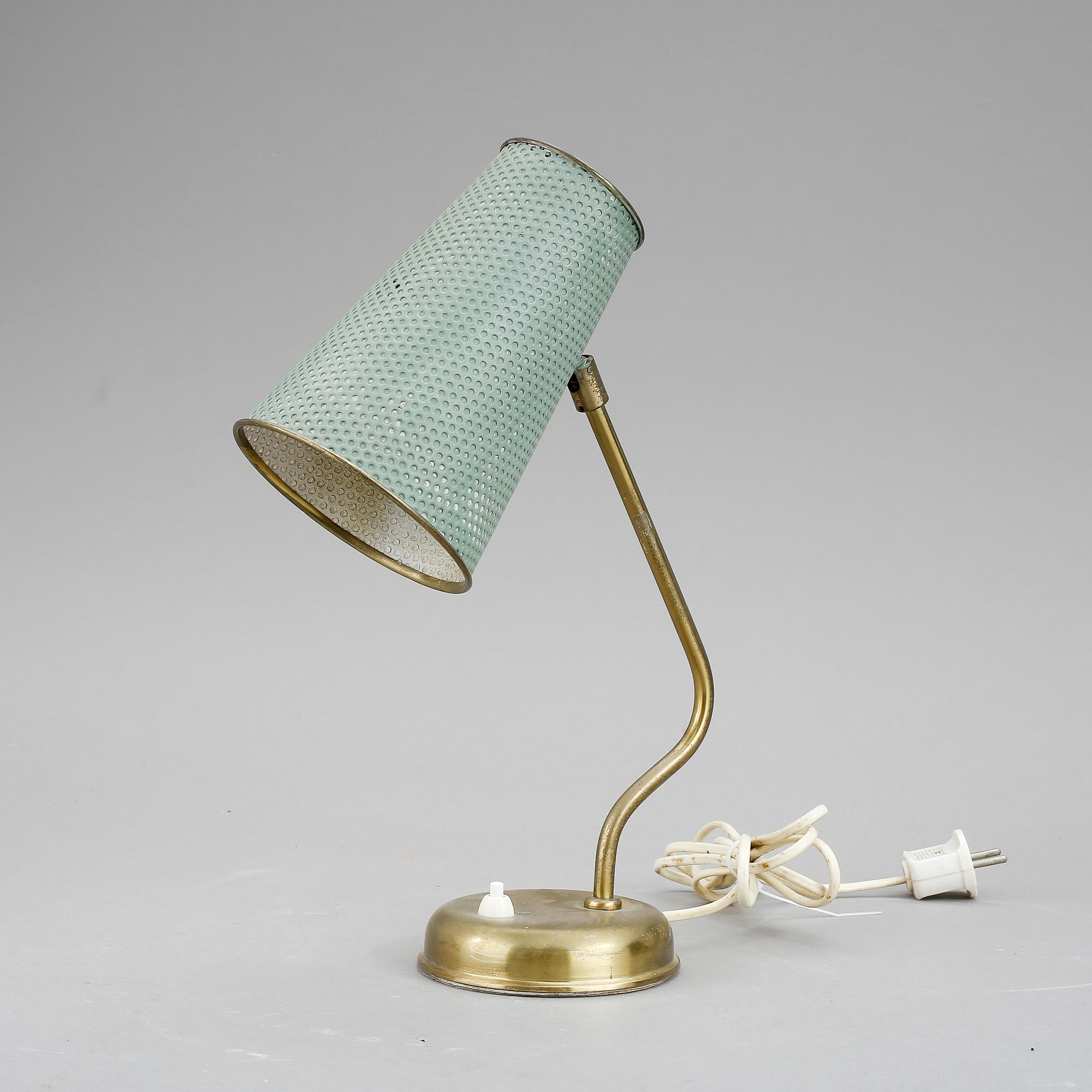 BORDSLAMPA, Sverige, 1900-talets mitt.