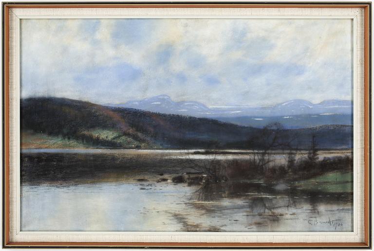 CARL BRANDT, pastell, signerad och daterad 1906.