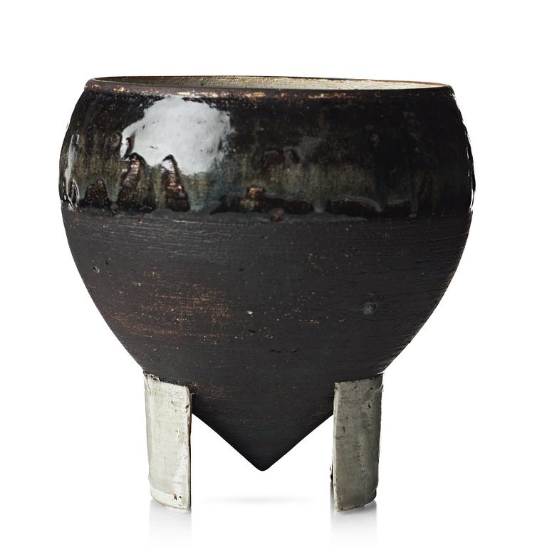 Carl-Harry Stålhane, a unique stoneware jar, Rörstrand, Sweden 1960's.