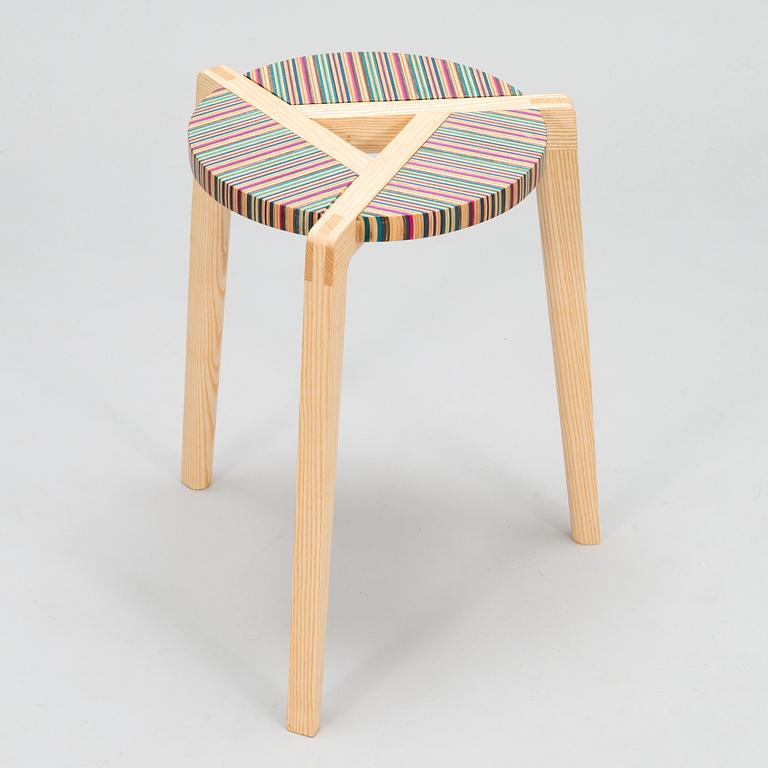 ALEKSI PUUSTINEN, Stool, signed and numbered.