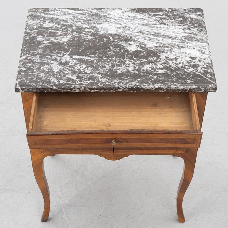 A Rococo bedside cabinet, 18th century.