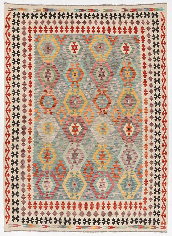 Modern kelim, approx. 345 x 240 cm.