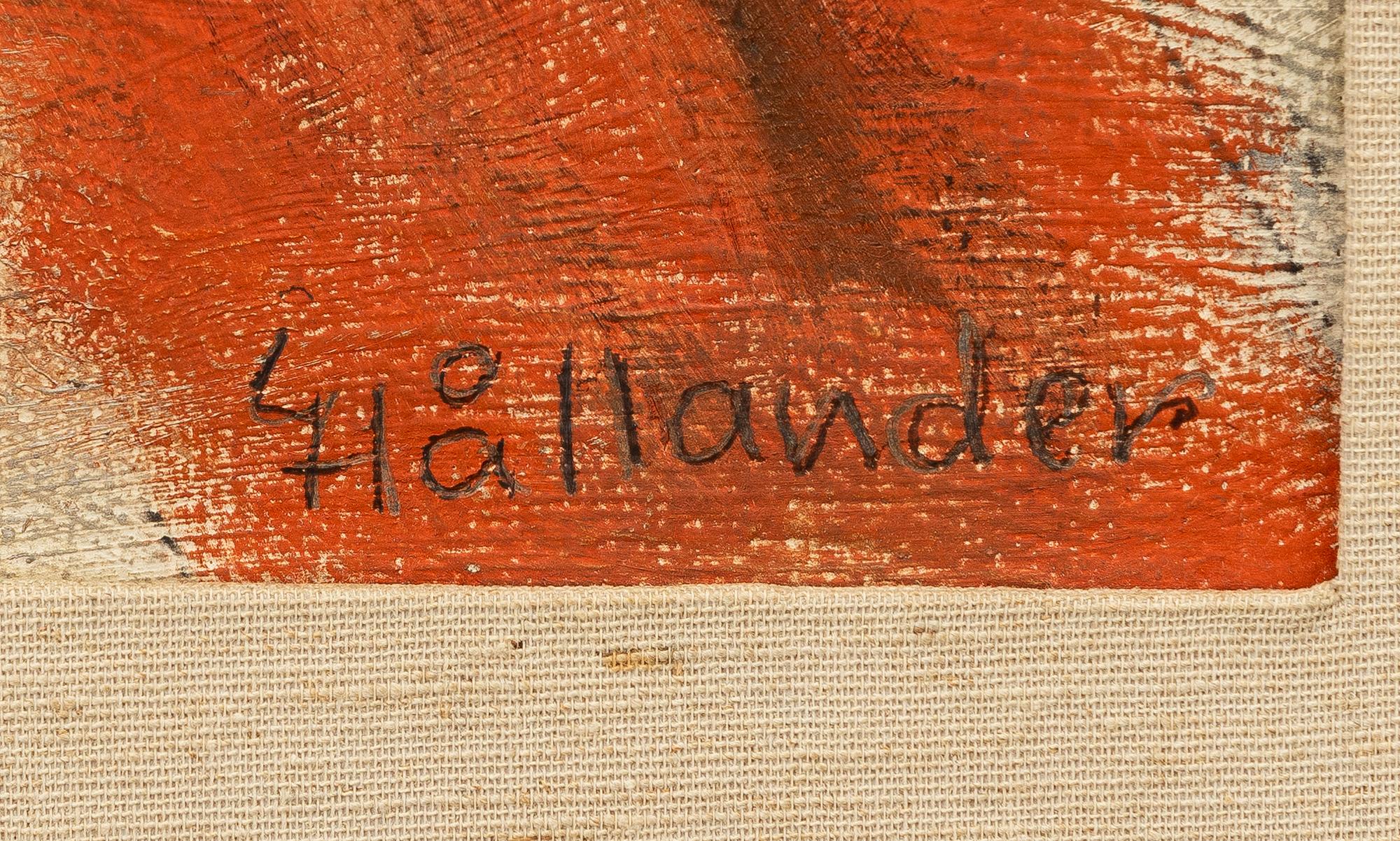 Gunnar Hållander, "Röd pelargonia".