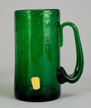 ÖLSEJDLAR, 8 st, Johansfors Glasbruk, 1900-tal.