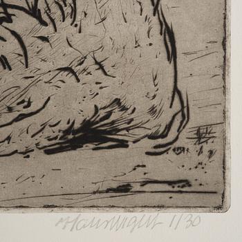 Hans Wigert, Man by the road.