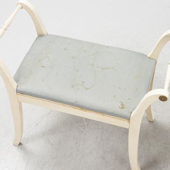 A pair of Empire style stools, 20th Century.