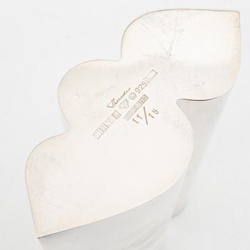 Theresia Hvorslev, a sterling silver vase, Lidköping, 1975, numbered 11/15.