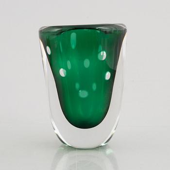 Elis Bergh, a glass vase, Kosta.