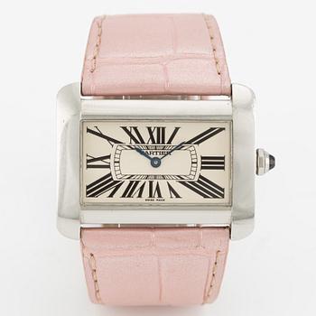 Cartier, Tank Divan, wristwatch, 38.5 x 24.5 (30.5) mm.