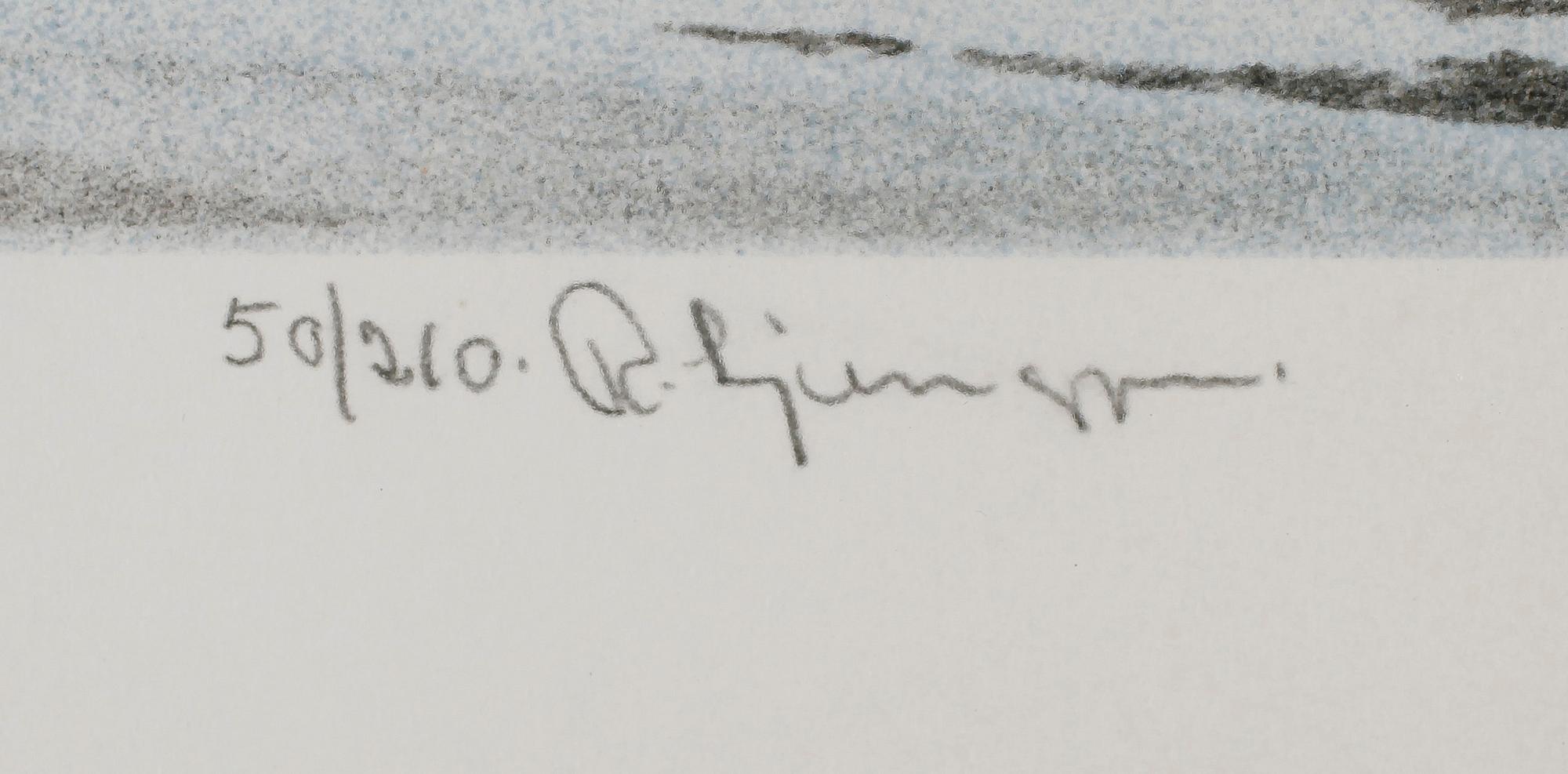 REINHOLD LJUNGGREN, färglitografi, signerad, numrerad 50/210.