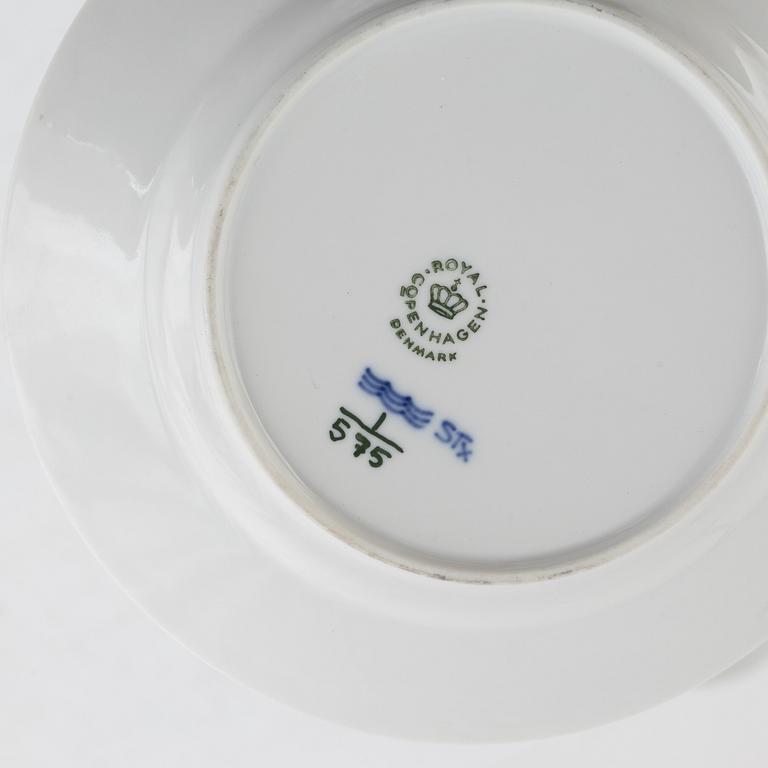 Coffee service, 30 pieces, porcelain, "Musselmalet", half-lace, Royal Copenhagen,