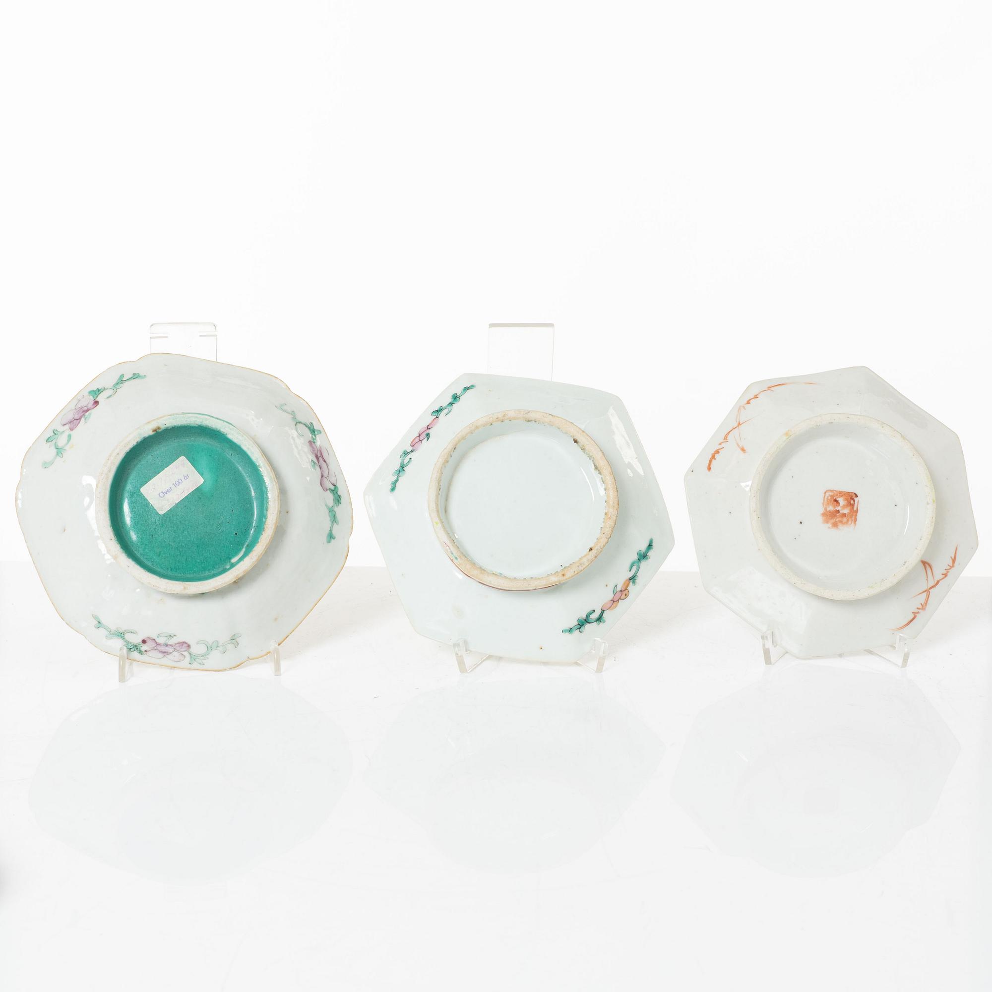 A group of  Chinese famille rose porcelain, around 1900.