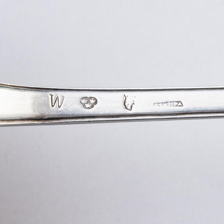 Jakob Lampa, soppslev, silver, Stockholm 1779.