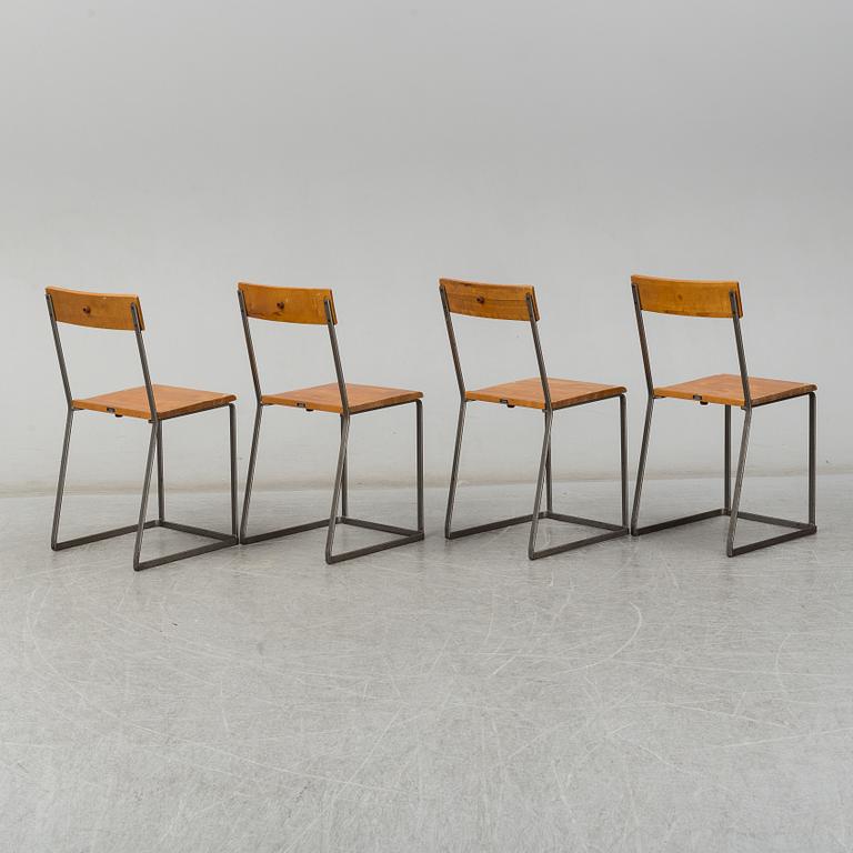 ARTHUR LINDQVIST, stolar, 4 st, Grythyttans Stålmöbler, 1900-talets första hälft.
