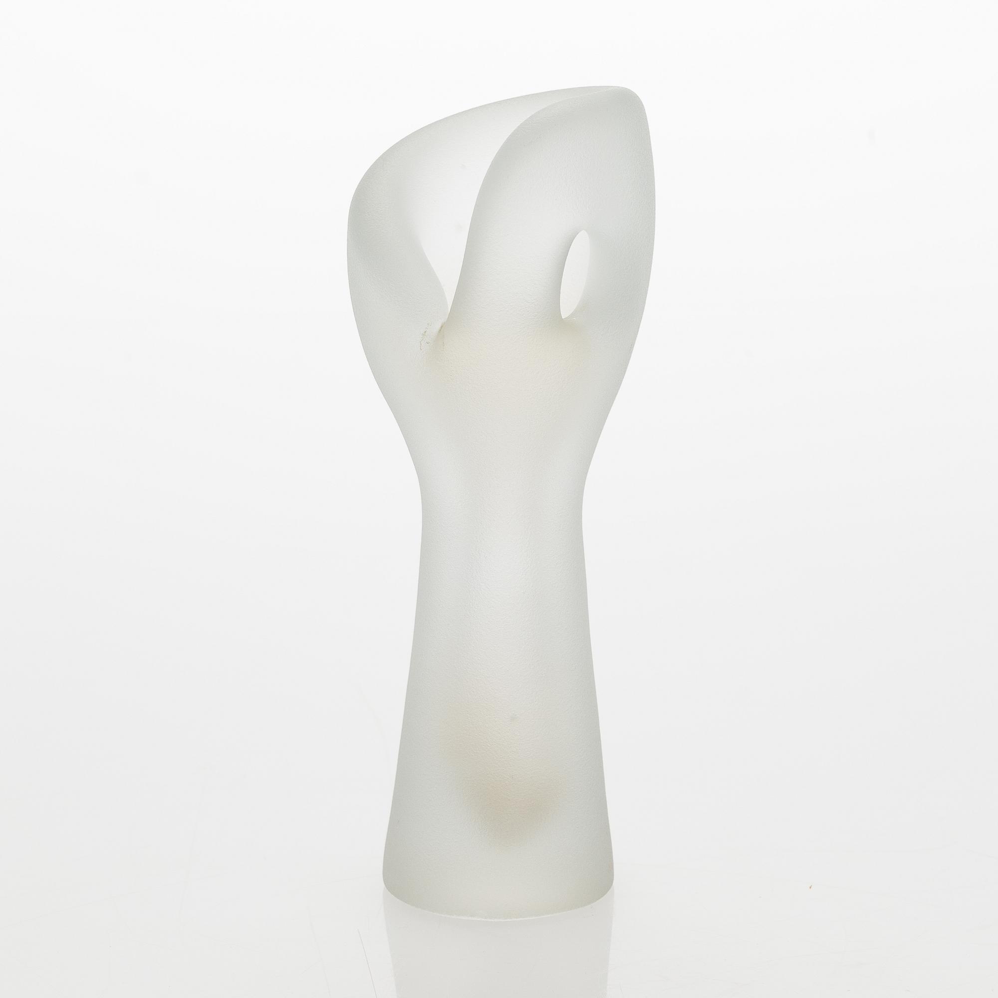 Timo Sarpaneva, maljakko, "Hiidennyrkki", signeerattu Timo Sarpaneva Iittala -55.