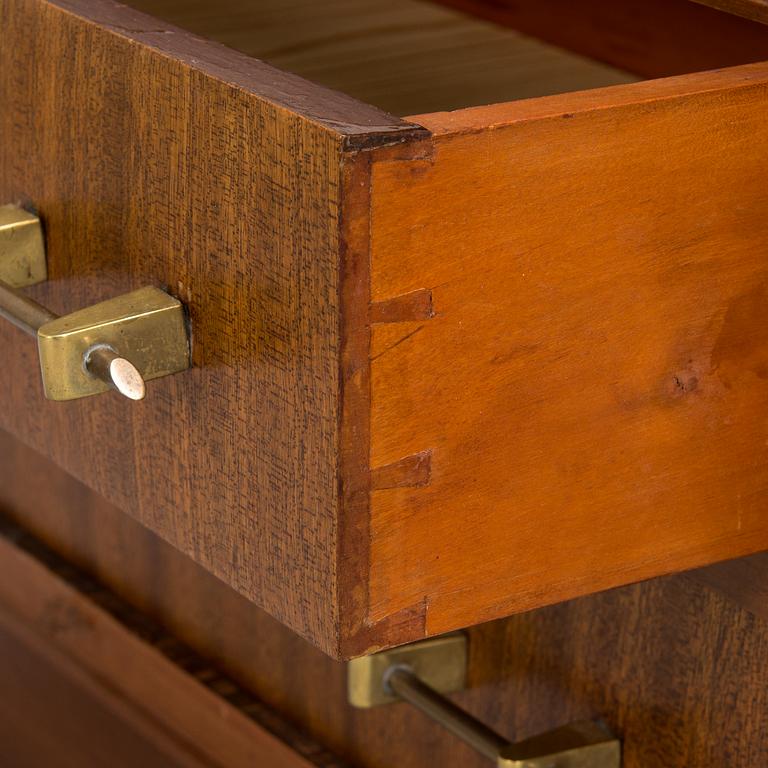 A pair of bed side tables, 1960s-70s.